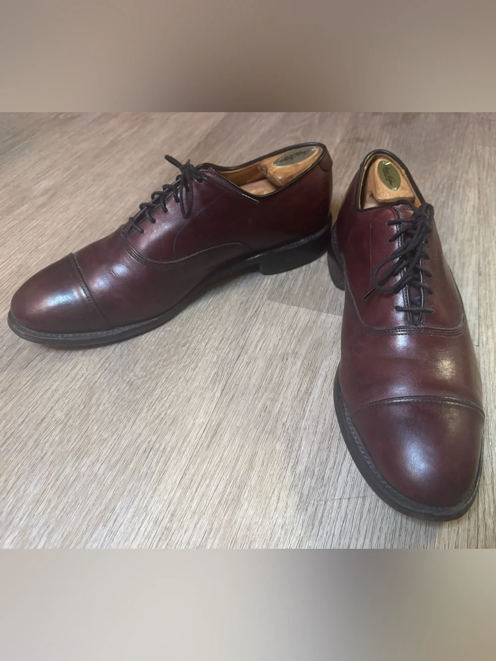 Men's Allen Edmonds Burgundy Park Avenue 8D